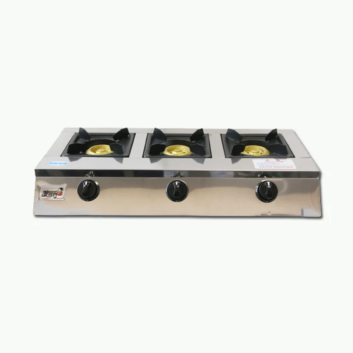 
3 Burner Stainless Steel Gas Stove table top commercial portable gas stove burner 