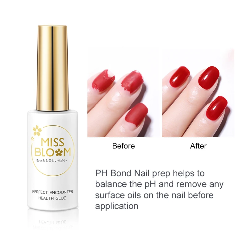 MISSBLOOM High Quality 15ml Nail Cleaner UV Gel Quick Dry Easy Soak Off PH Bond Dehydration Gel Polish For Nail Art