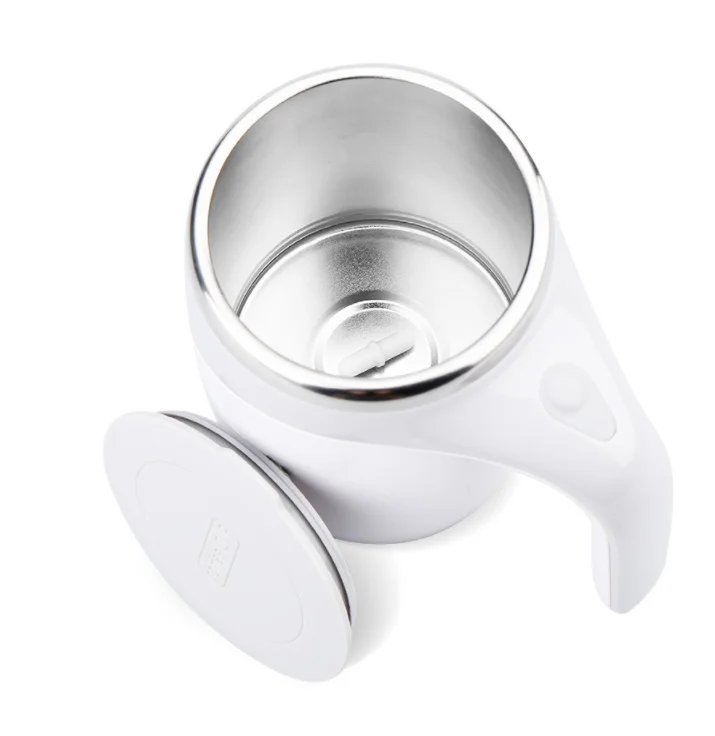 2021 New Automatic Mixing Mug With Logo Wholesale Stainless Steel Magnetic Self Stirring Mug