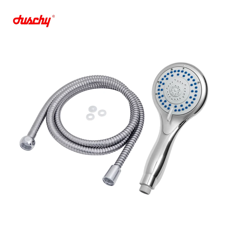 Portable Pressurized Abs Water Saving Shower Head Bracket Hose Handheld Massaging Rain Salty Water Shower Head