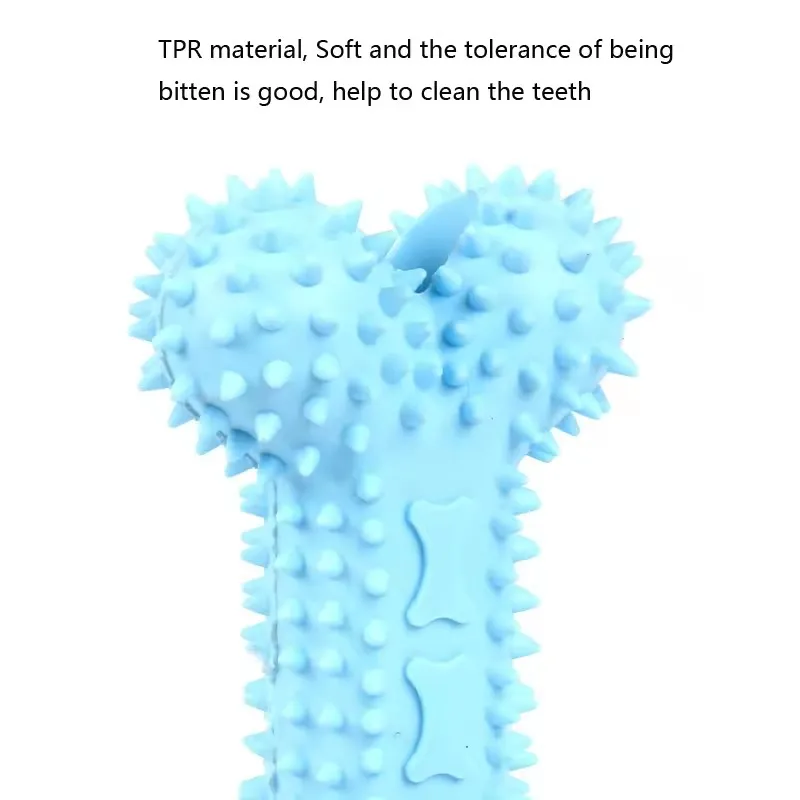Cheap TPR Interactive Pet Bone Chew Dog Toy Molars Rubber Pet Bite Interactive Toys for Dogs