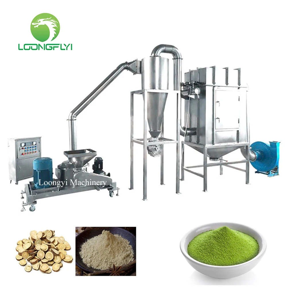 Loongyi industrial salt cocoa bean grinder wet grain loose leaf cereals mill machine