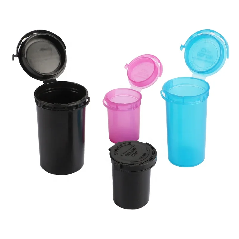 UKETA Customized Secure Tamper Evidence Airtight Odor-Proof Herbal Storage Containers Child Resistant  Pop Top plastic Tubes
