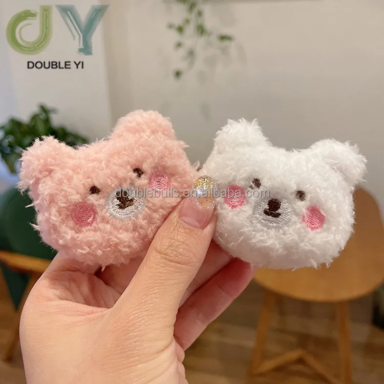 Wholesale Children Cute Bear Plush Brooch