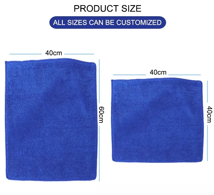 High Quality Drying  500 GSM Microfiber Car Wash Towel Absorbent Cleaning of Towel