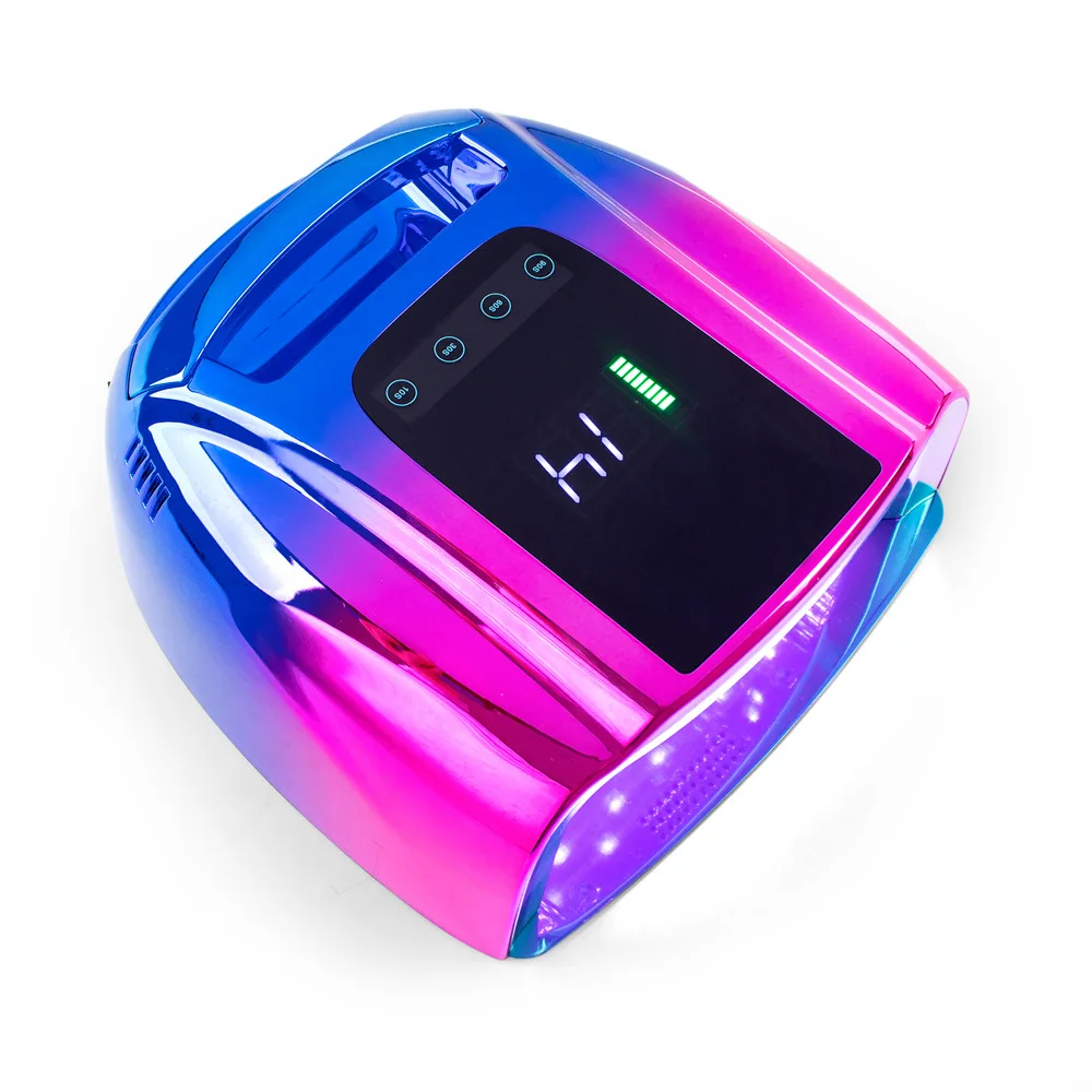 BIN 42 шт красный свет бусины 96 Вт перезаряжаемая лампа для ногтей ультрафиолетовая Светодиодная лампа для ногтей 5 таймеров