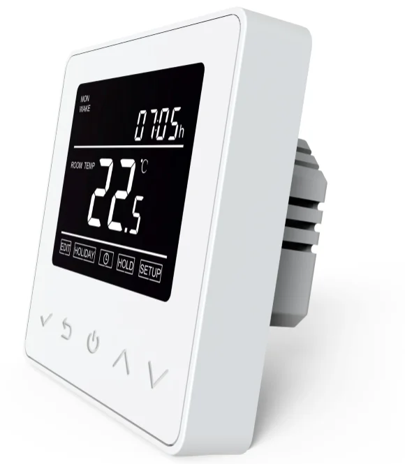 digital LCD display used in room wifi programmable thermostat