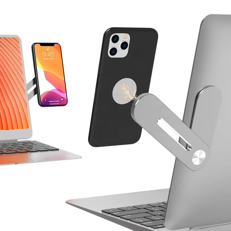 Premium Aluminum Extension Stand Multifunctional Bracket Magnetic Suction Mobile Phone Holder With Computer Expansion Bracket