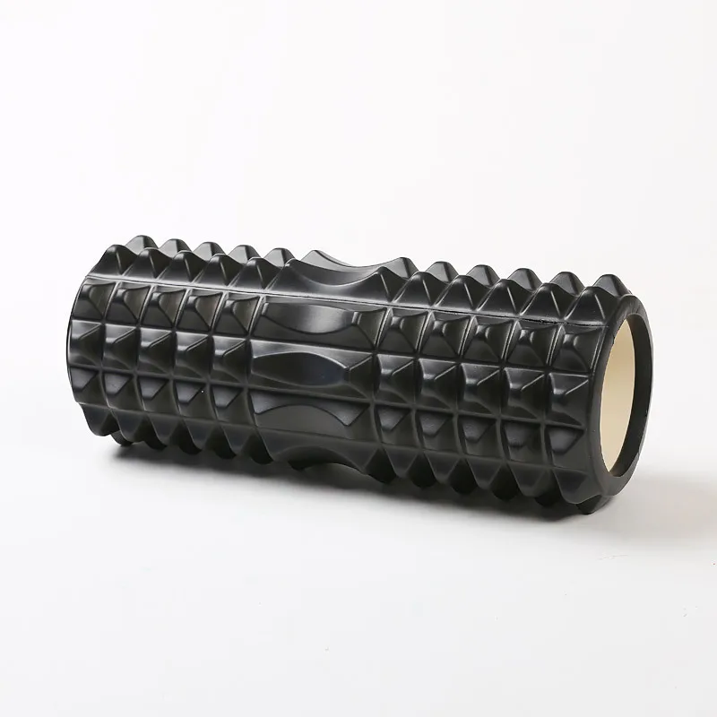 
33cm Wholesale Customized logo high-density round gym massager yoga EVA foam muscle rollers 
