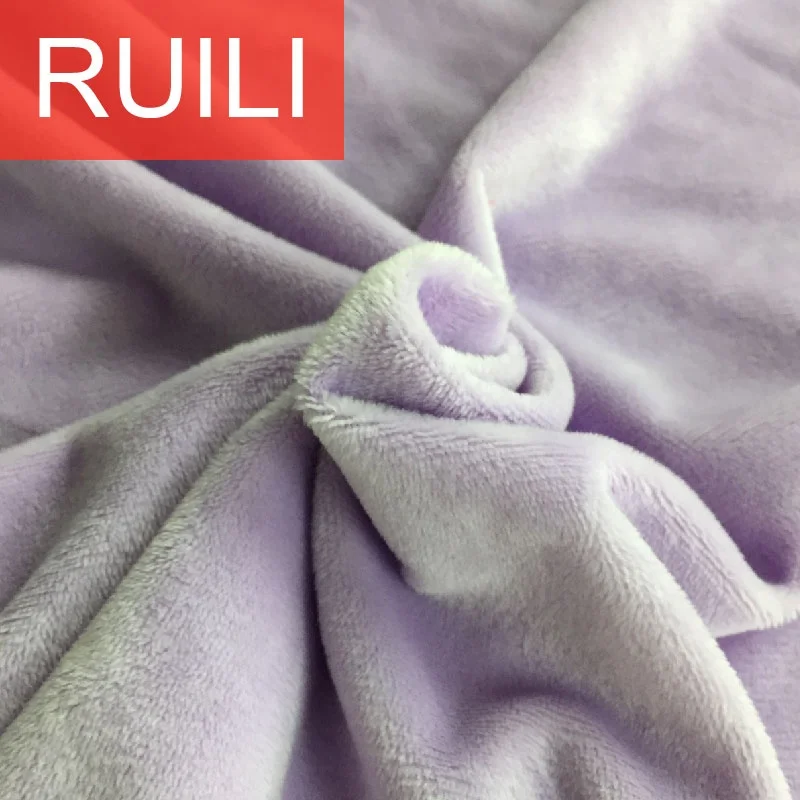 Светло-фиолетовый 100 полиэстер 2 мм ворс супер мягкая флисовая ткань ef velboa