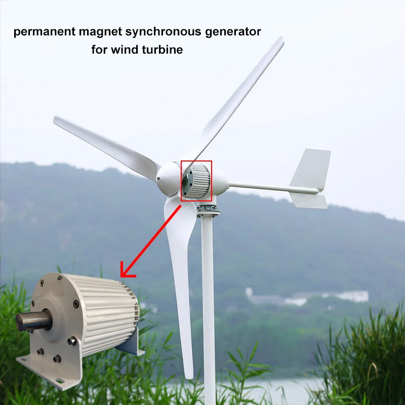 CE low speed generator 3 phase 1kw permanent magnet generator for wind turbine