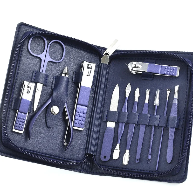 12 pcs Stainless Steel Manicure Professional Grooming Kits Nail Care Tools with mothers day gifts bulk