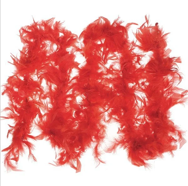 Hot Sale Sexy Turkey Feather Strip Turkry Marabou Feather Boa Colourful for bachelor party