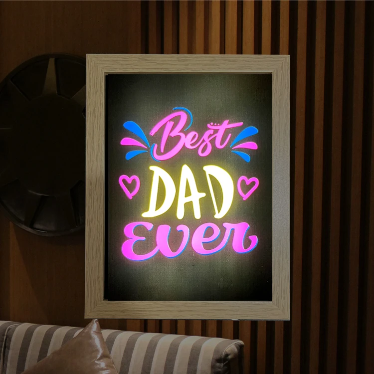 High quality wholesale LED painting art lighting painting for bedrooms