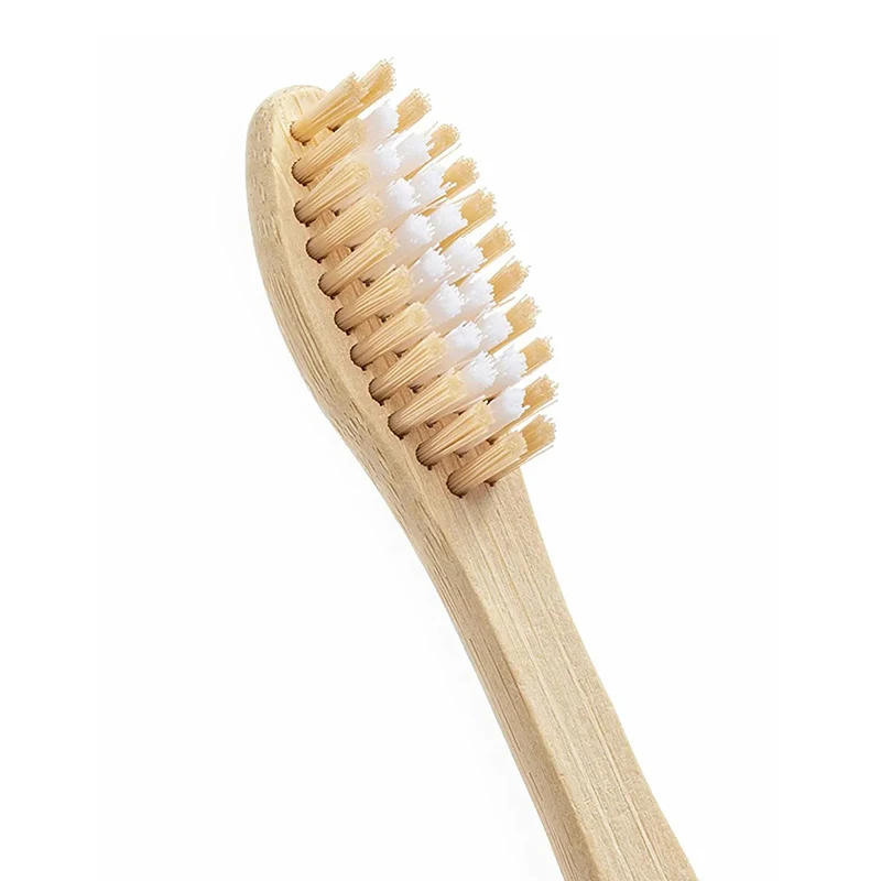 Wholesale Custom Logo Biodegradable Recyclable Natural Wood Toothbrushes Adult Bristle Bamboo Toothbrush