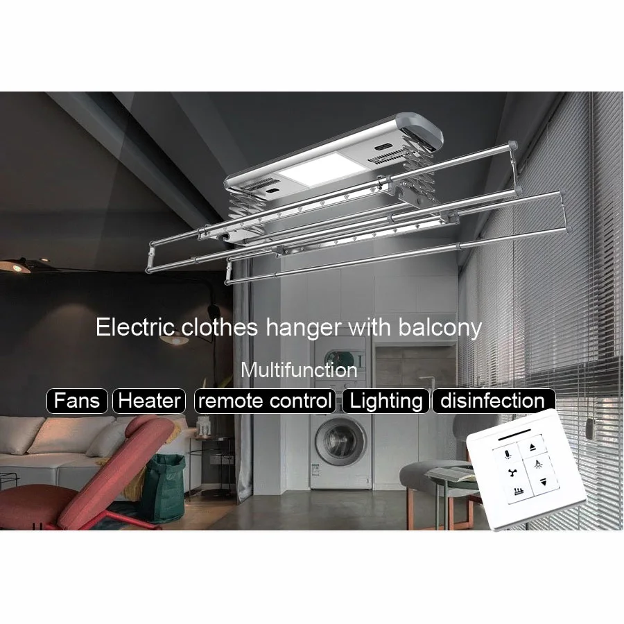 Wholesale smart clothes line automatic dryer sheets thick metal wire wall quilt clothes pole wire hanger for wet clothes