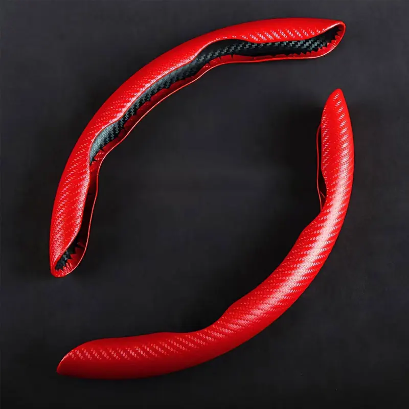 Car Steering Wheel Cover Carbon Fiber Universal Steering Wheel Cover Car Accessories four-season anti-skid power