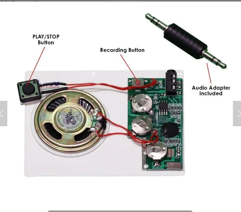DIY musical greeting card audio chip recordable voice chip music module for programmable greeting card
