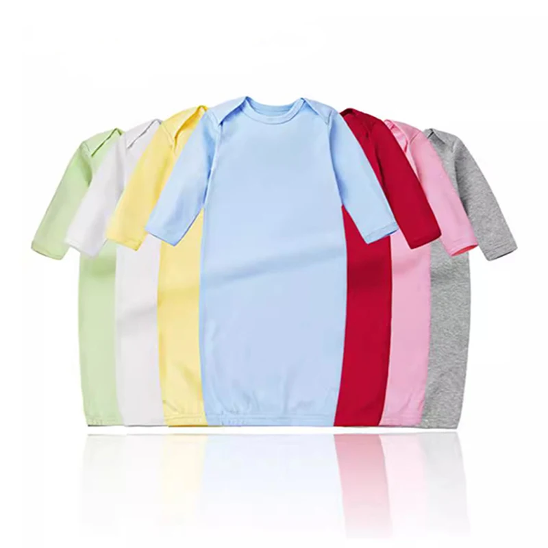 Kids high quality two set clothes summer 18 months pink pumpkin fold over cuff onesie 100 cotton girls baby open pajamas dress