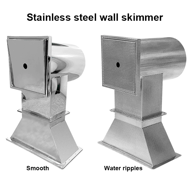 Factory Supply Wide Mouth Wall Skimmer stainless steel Swimming Pool Skimmer