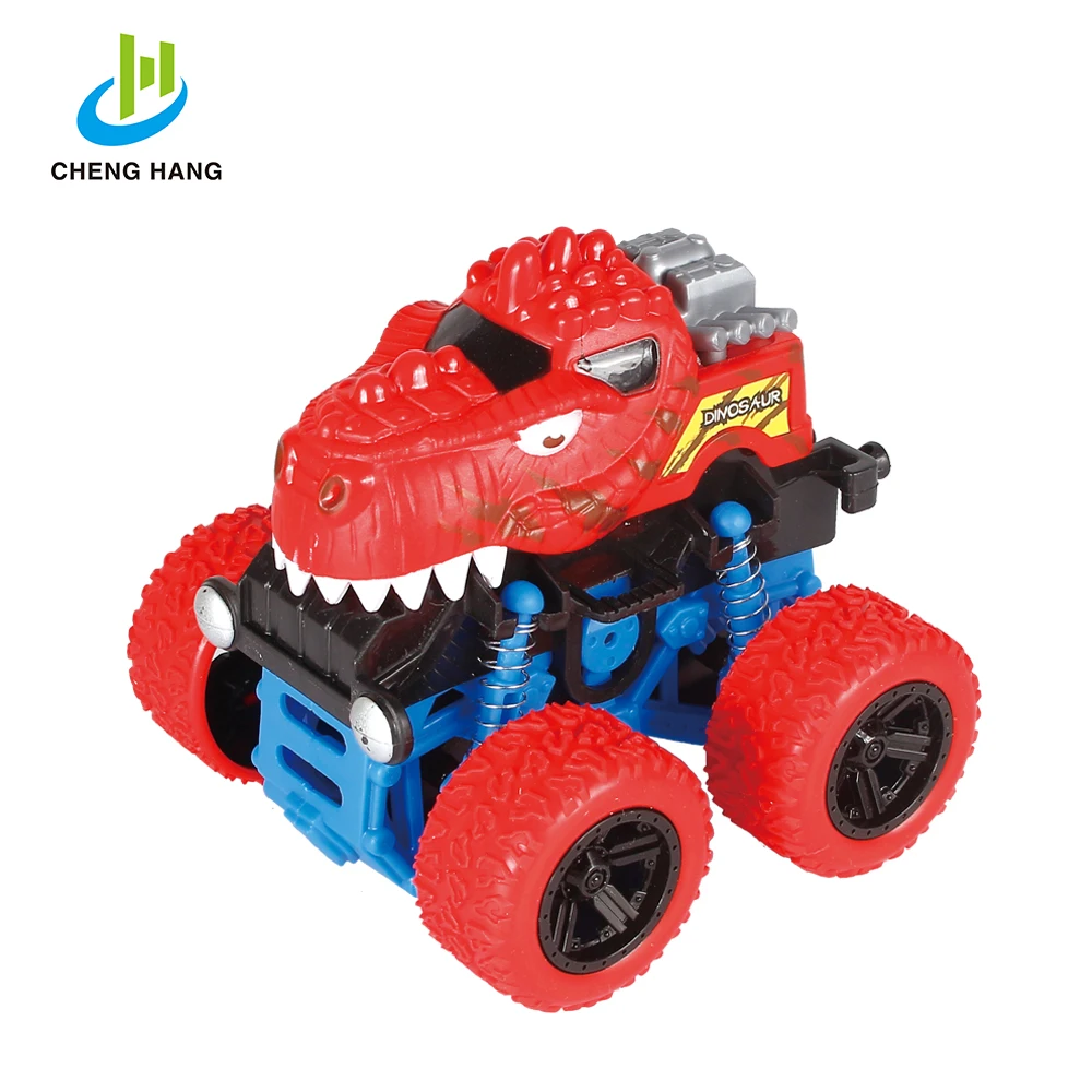 
12PCS 4x4 Wheels Mini Friction Dinosaur Car Toy For Kids 
