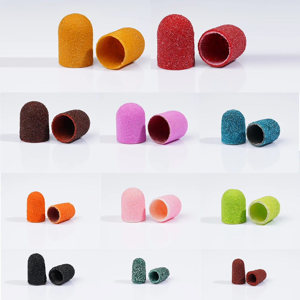 Professional Pedicure Sanding Caps Removing Calluses #80 #120 #180 Grit Pedicure Foot Care Tools