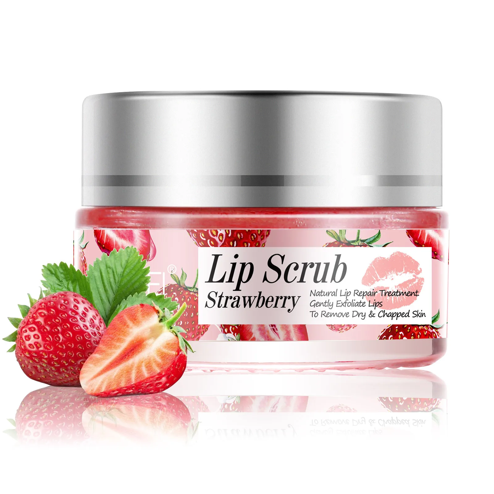 Beauty lip moisturizing universal hydrating sleep self-Brightening Lip Balm scrub 20g lip scrub