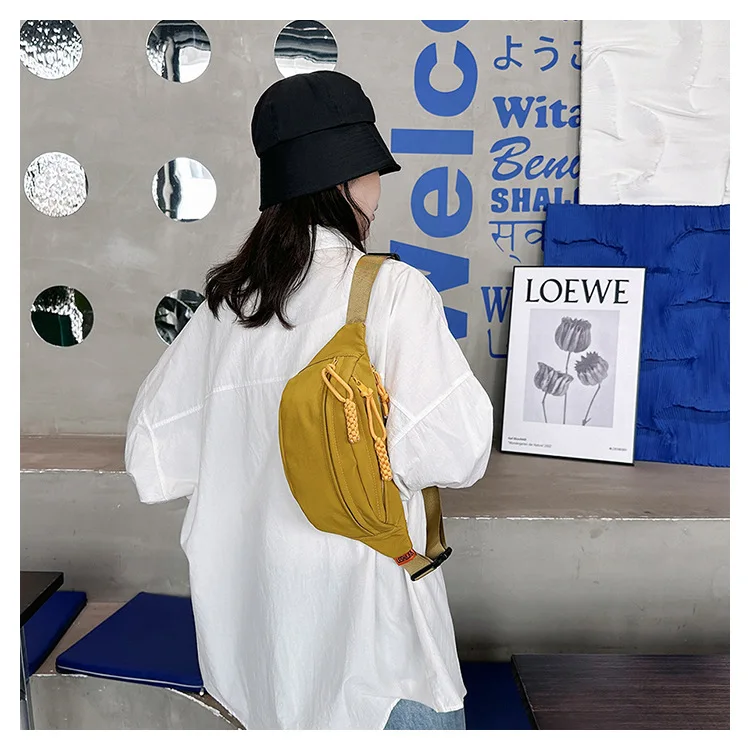 Unisex Waist Bags Waterproof Fanny Pack Nylon Mini Crossbody Bag Shoulder Mens Canvas Messenger Bag