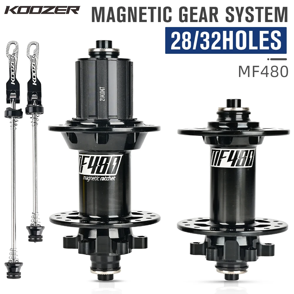 Ступица велосипедная Koozer MF480 с 32 отверстиями 24 зубьями из алюминиевого сплава передняя/задняя