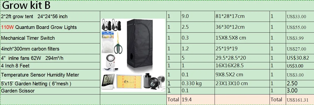 
A Carpa Indoor Grow Tent 1680d Kit Complete Hydroponics Growing Plant Grow 120x120x200 Room Box Reflective Mylar Non Toxic 
