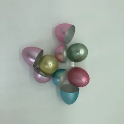 Factony diriect sale novelty easter ornaments Matte plated plastic easter eggs