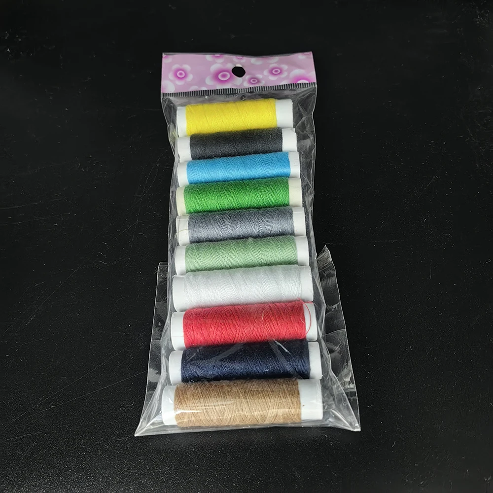 Wholesale 10PCS black and white color sewing thread  household polyester sewing thread