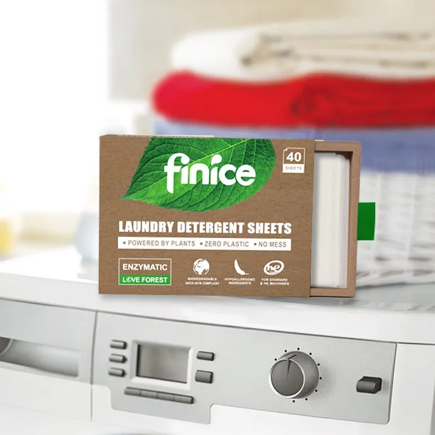 finice laundry detergent paper eco friendly laundry strips eco washing sheet