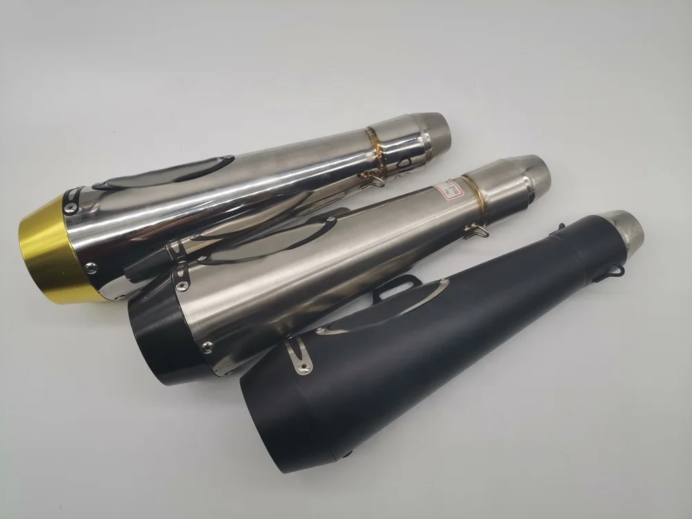 Universal Exhaust Pipe 36-51MM Motorcycle Muffle Exhaust Pipe tail Scooter Bike for SUZUKI YAMAHA DUCATI Aprilia KAWASAKI HONDA