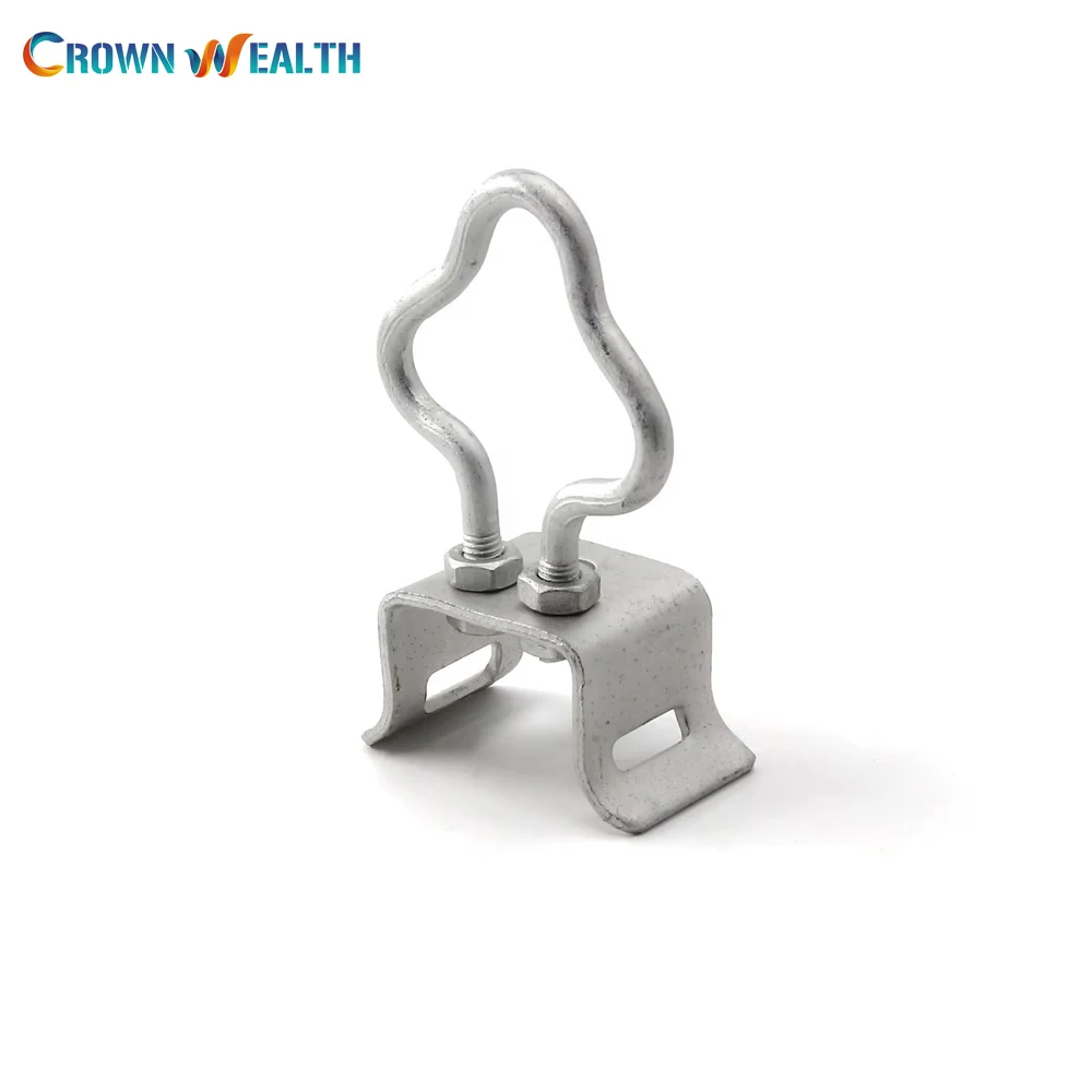 Galvanized Coating Fiber Optical Cable Plum Ring Hook pole mounting band Bracket fastening retractor