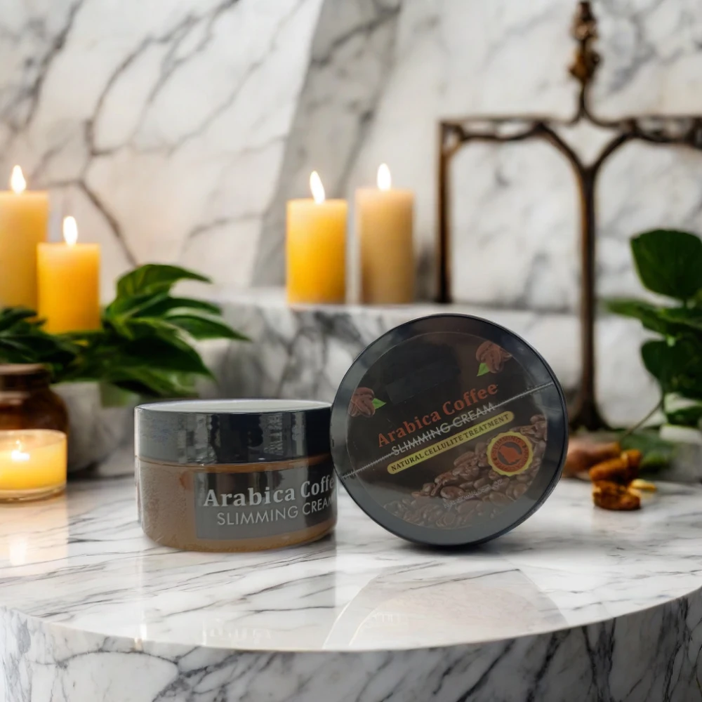 Vegan Herbal Coffee Ginger Slimming Cream for Body Shaping and Burning Stomach Thighs Belly Butt Fat Supports Weight Loss