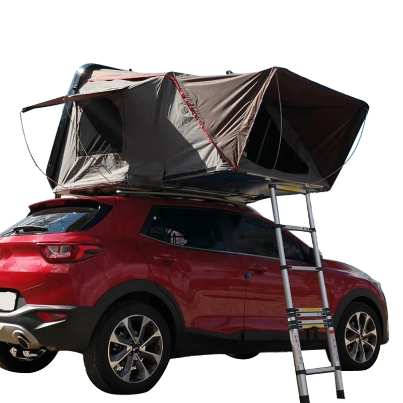 China Manufacture Trailer 4*4 Outdoor Camping Hard Shell Rooftop Tent With Telescopic Ladder