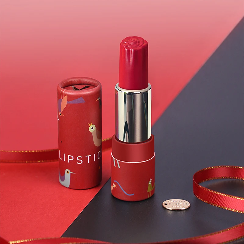 Cosmetic kraft packaging cardboard lip balm container paper tube