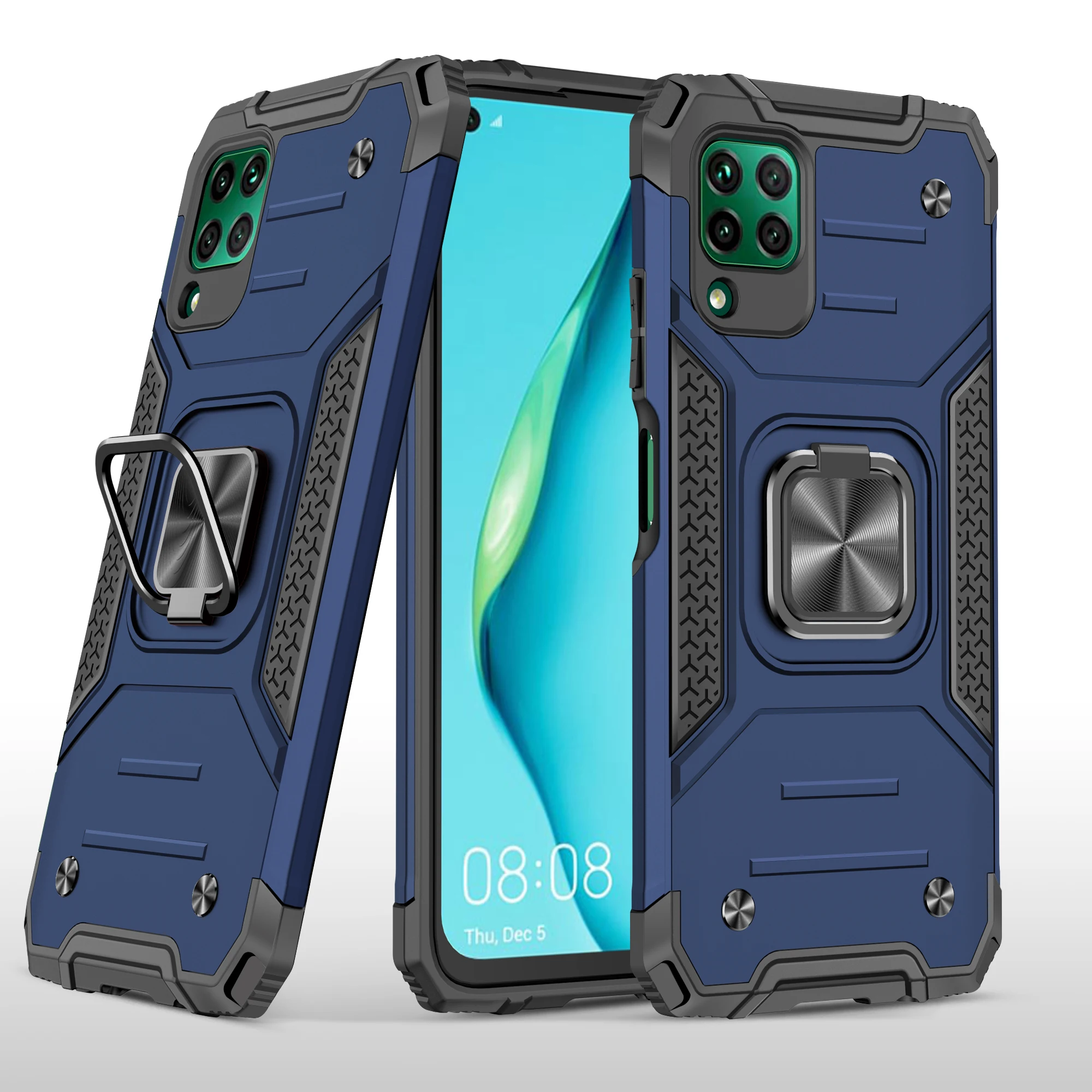 Оптовая продажа, Новое поступление, армированный чехол с кронштейном для Huawei Nova 7i 7se P Smart 2019, чехлы, задняя крышка