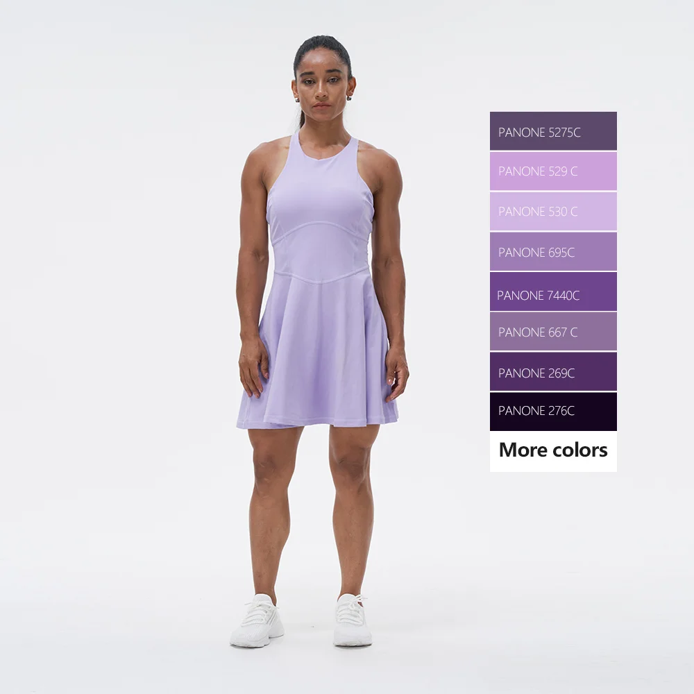 High Quality Women Dress Tennis Skirts Clothes Clothing Gym Fitness Sets Apparel Yoga Tennis Dress