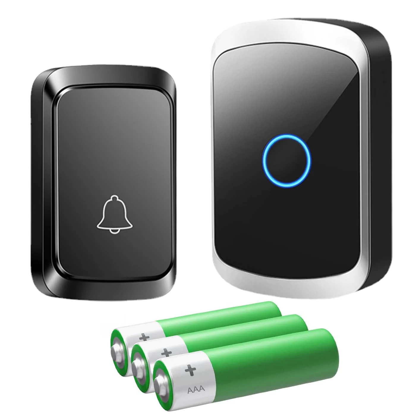 CD Quality Sound And LED Flash Mini Waterproof Wireless Doorbell Operating At Over 1000 Feet Wireless Door Bell