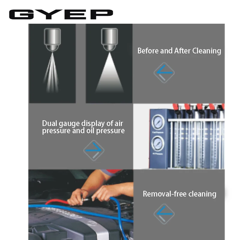 High Quality CNC-602A Injector Cleaner Gasoline Automotive Injector Diagnostic Ultrasonic High-Pressure Cleaner