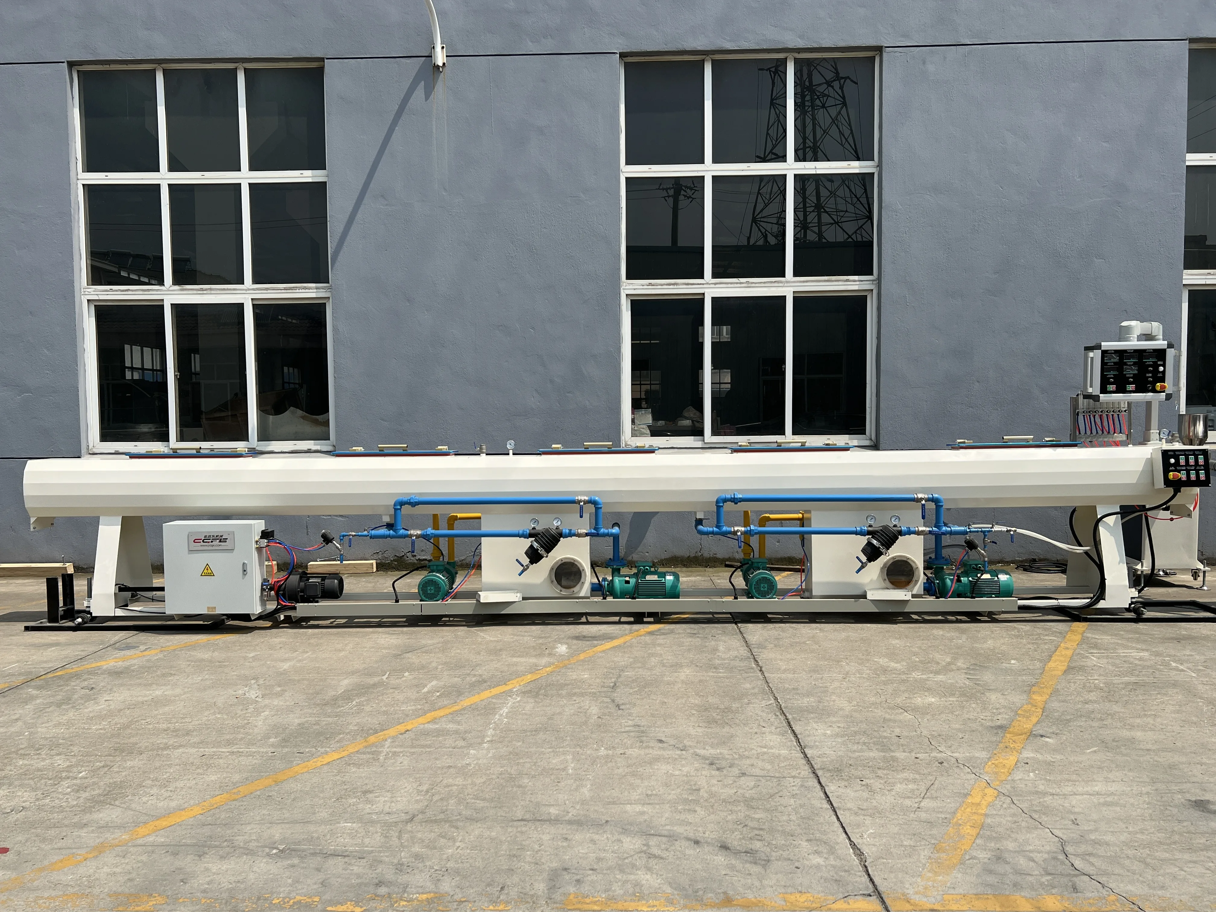 High speed PE HDPE Plastic Pipe Extrusion Line PE Pipe Making Machine with winder