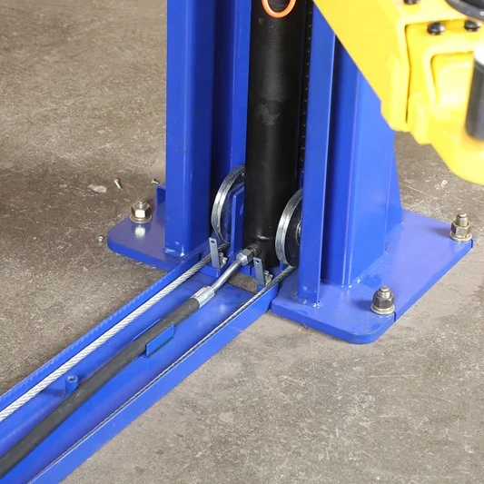 4000kgs CE approved maintenance center used base plate two post car lift