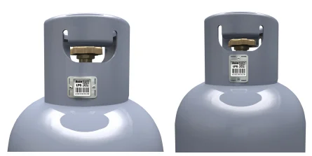 Китайская система отслеживания газовых баллонов LPG и прочные металлические керамические бирки для цилиндров QR