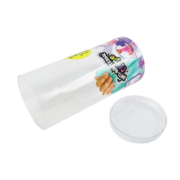 Daily Use Cylinder Clear PVC Plastic Packaging Box (transparent clear tube)