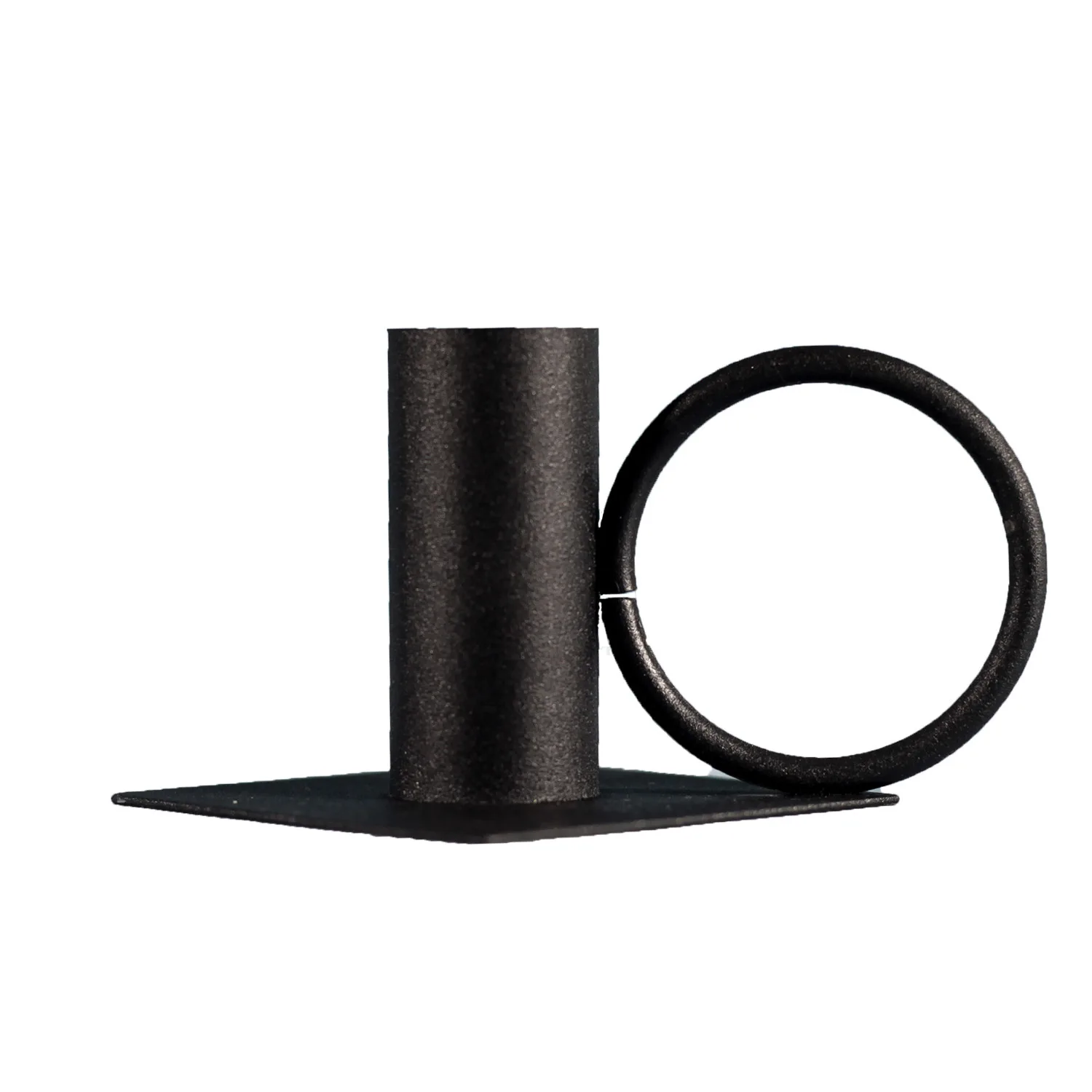 
Оптовая продажа, матовый черный подсвечник для конусных свечей 