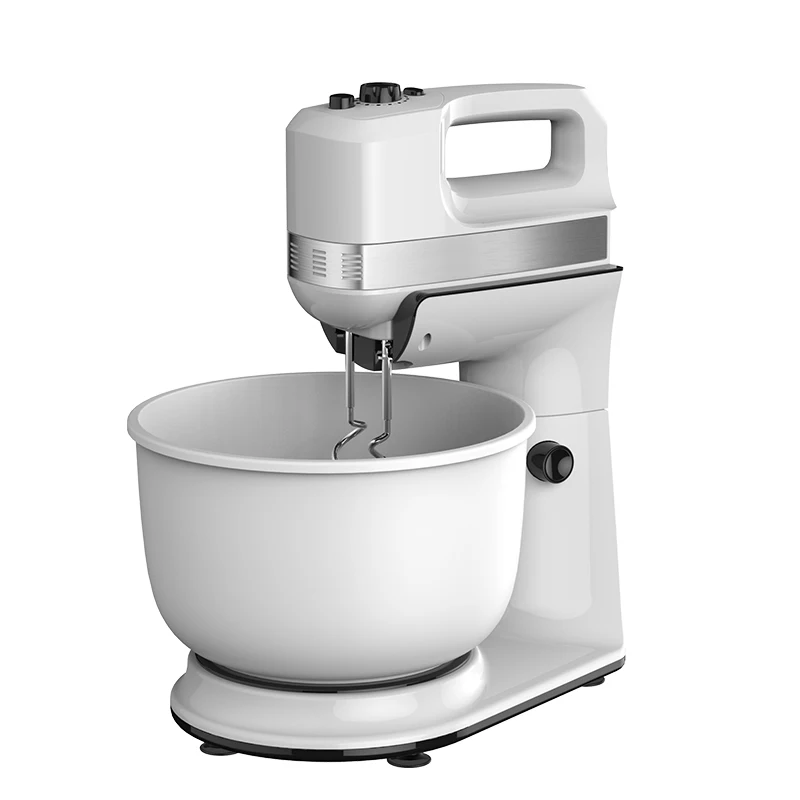 Home Appliances 5 speed+Turbo 400w Plastic Bowl Electric Egg Grinder Bread Dough Stand Mixer