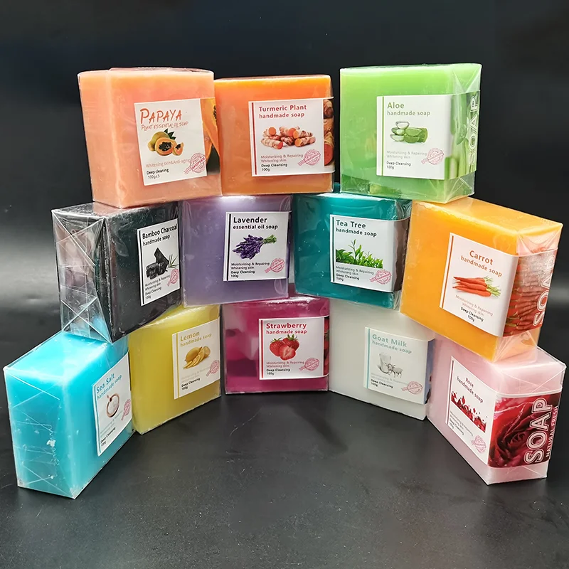 High Quality Organic Soap Private Label Honey  Turmeric Soap Goat Milk Whitening Handmade Soap Bar