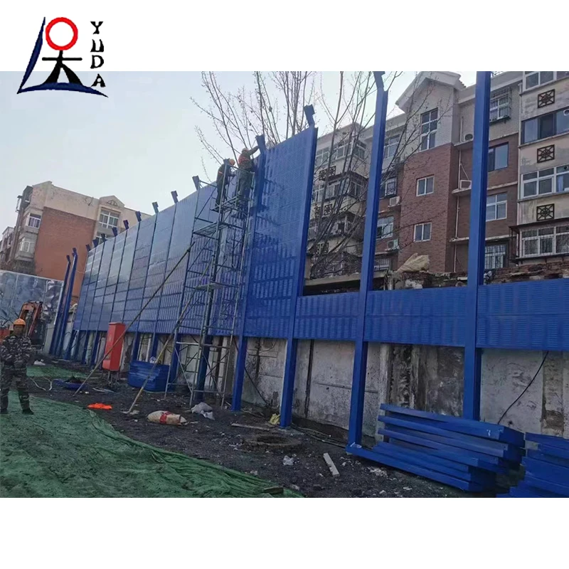Railway noise protection wall sheet panel outdoor traffic sound noise barrier netting fence
